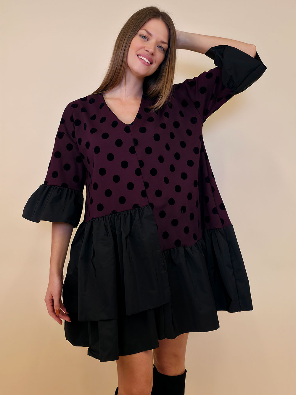 Haljina 69 Nebraska - burgundy - Slika 3