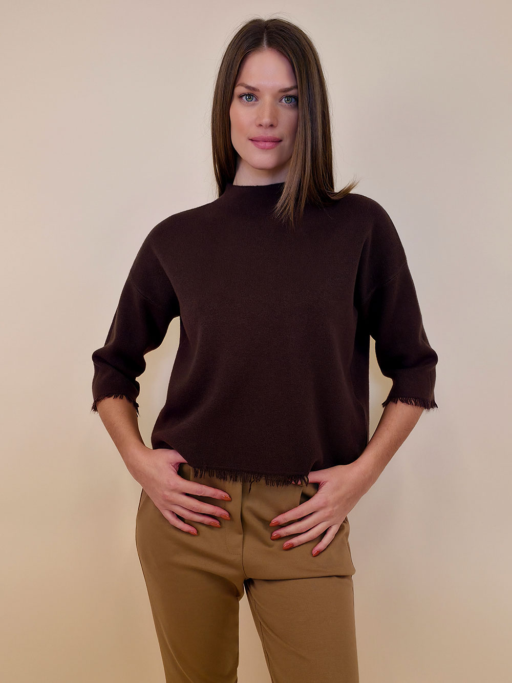 Pulover 43 Hanahan - plt UN - caffee