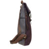 Torba 54 COCO - ruksak suede bicolor preklop 2 zips - purple/fango