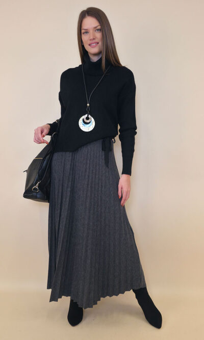 Suknja 55 Sephora - jersey plisse UN - grey