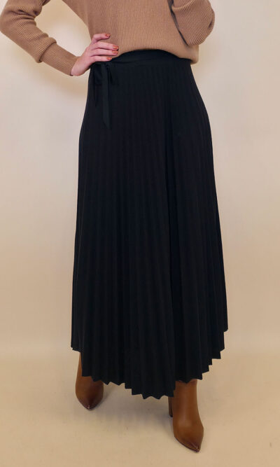 Suknja 55 Sephora - jersey plisse UN - black