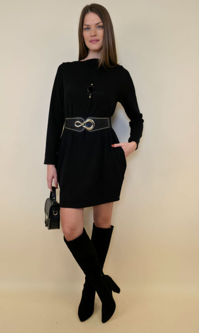 Haljina+ogrlica 40 Bloomsdale - jersey UN - black