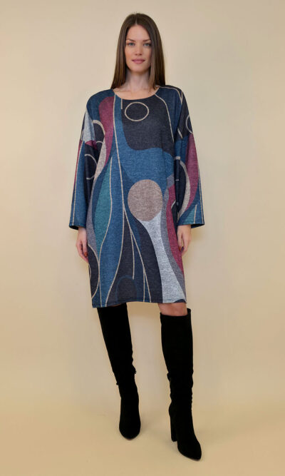 Haljina+šal 42 Arkansas - jersey - Multicolor Circles