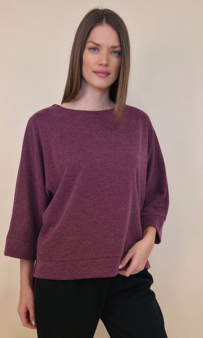 Majica 46 Grafton - jersey UN rebrasto - burgundy