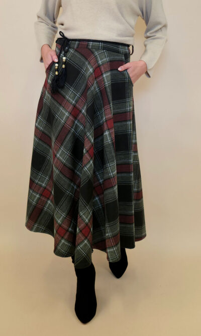 Suknja 34 Tahoe - jersey print tartan - military