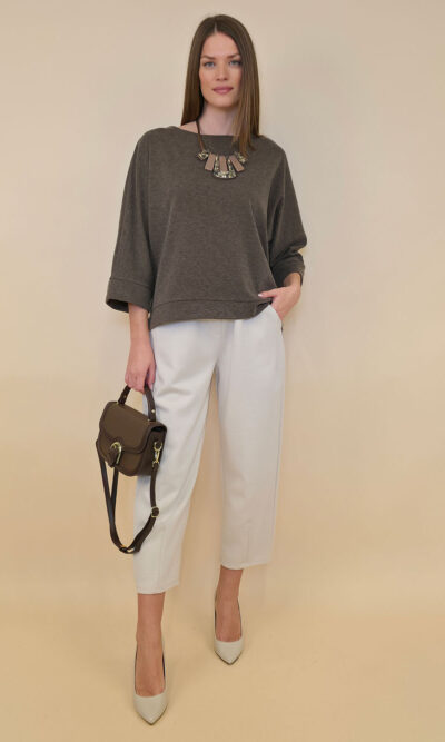 Majica 46 Grafton - jersey UN rebrasto - brown