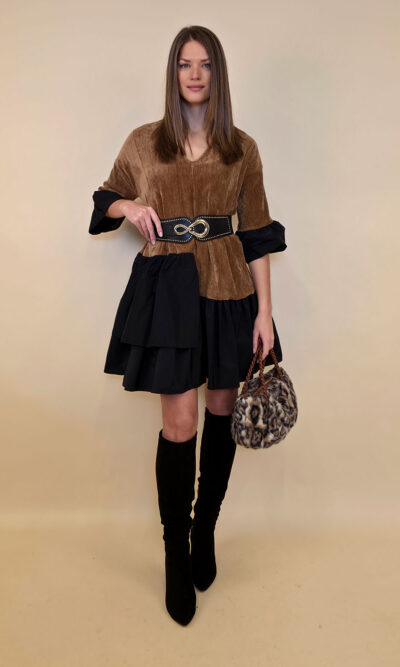 Haljina 55 Nebraska - jersey UN ciniglia - brown