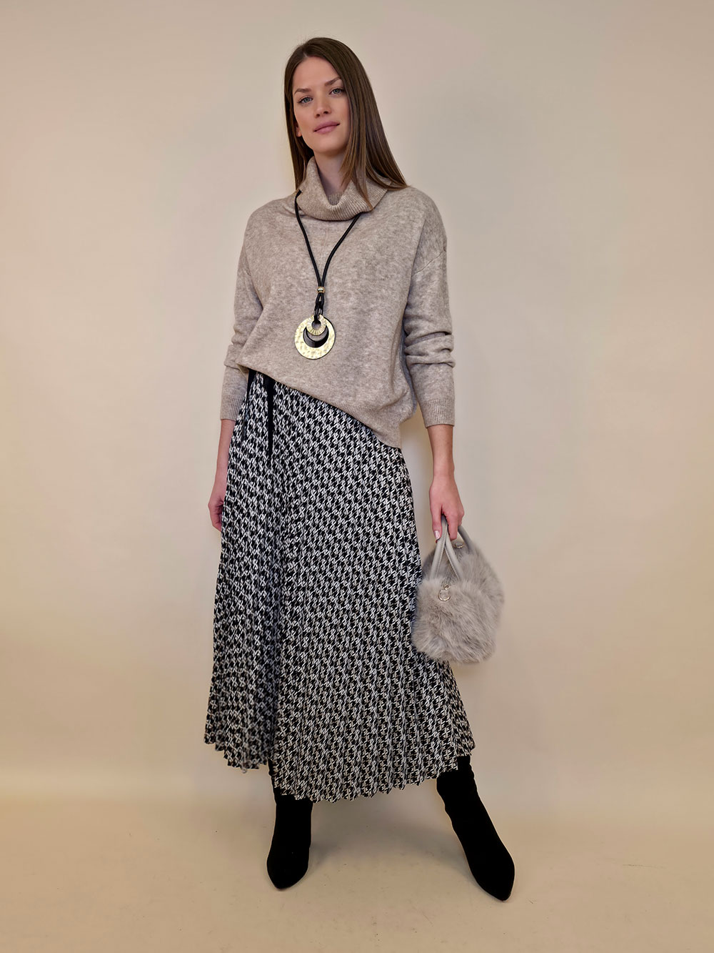 Suknja 69 Sephora Print - camel