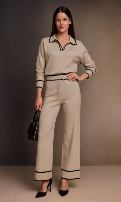 Hlače 55 Edgar - plt UN - beige