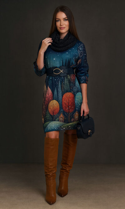 Haljina+šal 48 Arkansas - jersey - Pine Trees