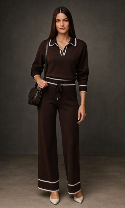 Hlače 55 Edgar - plt UN - coffee