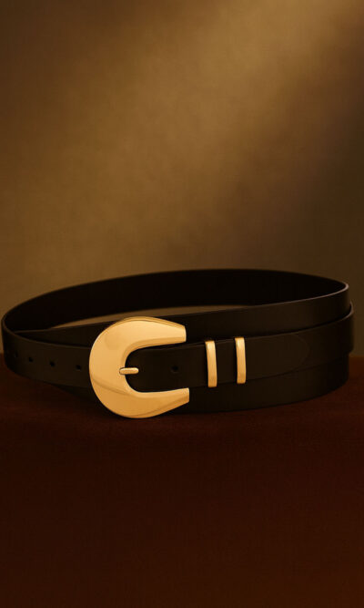 Remen 32 - AM uži double belt - black