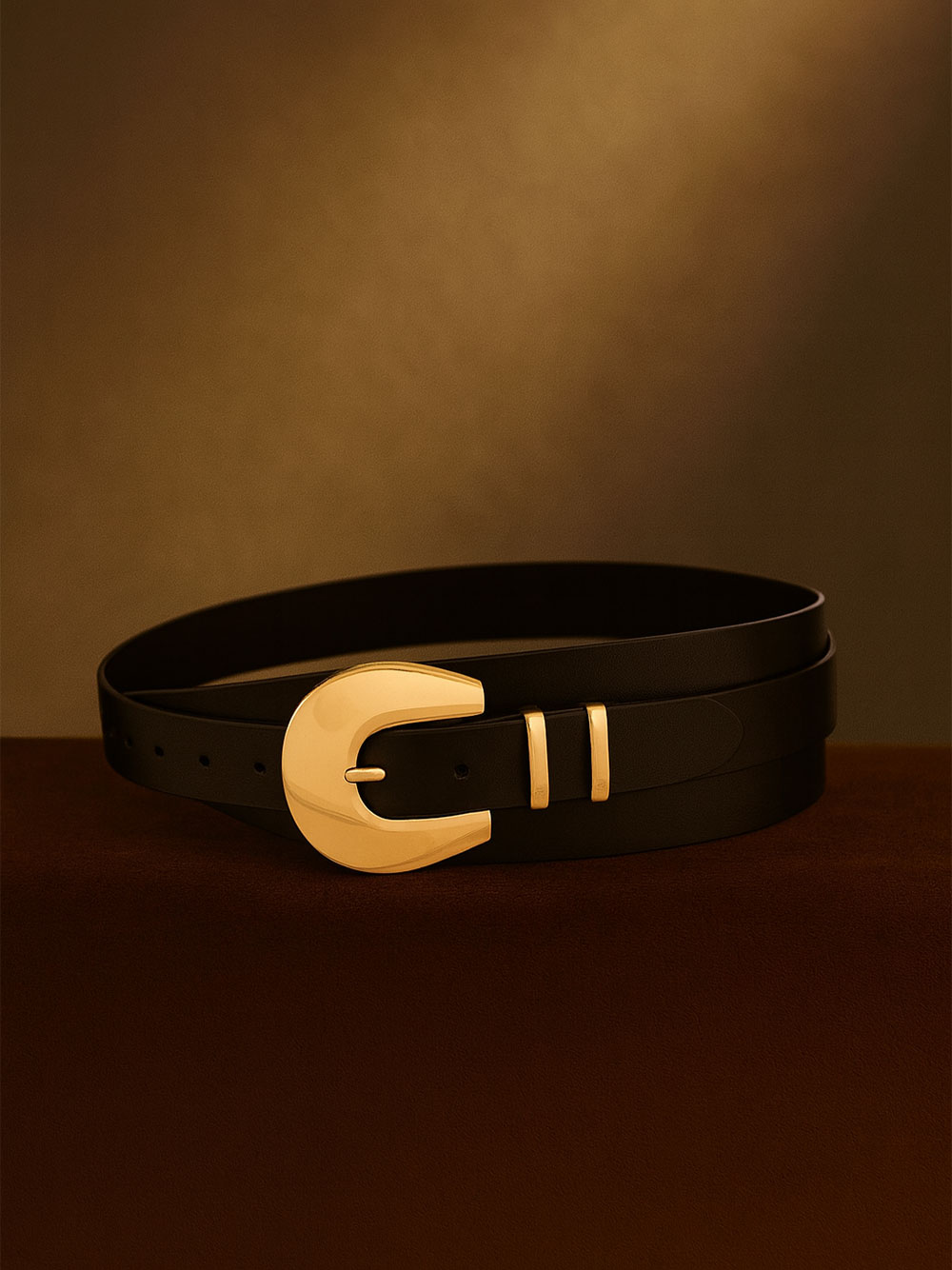 Remen 32 - AM uži double belt - black