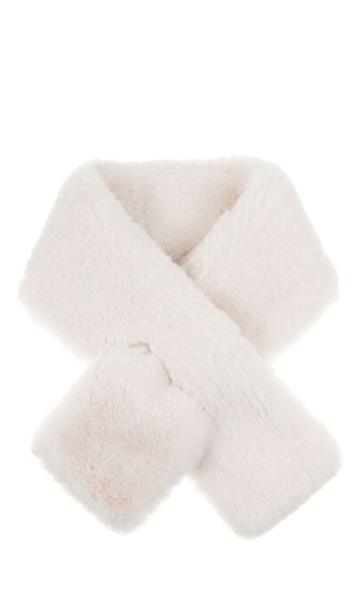 Šal 28 - AM ecco krzno Furro UN - white