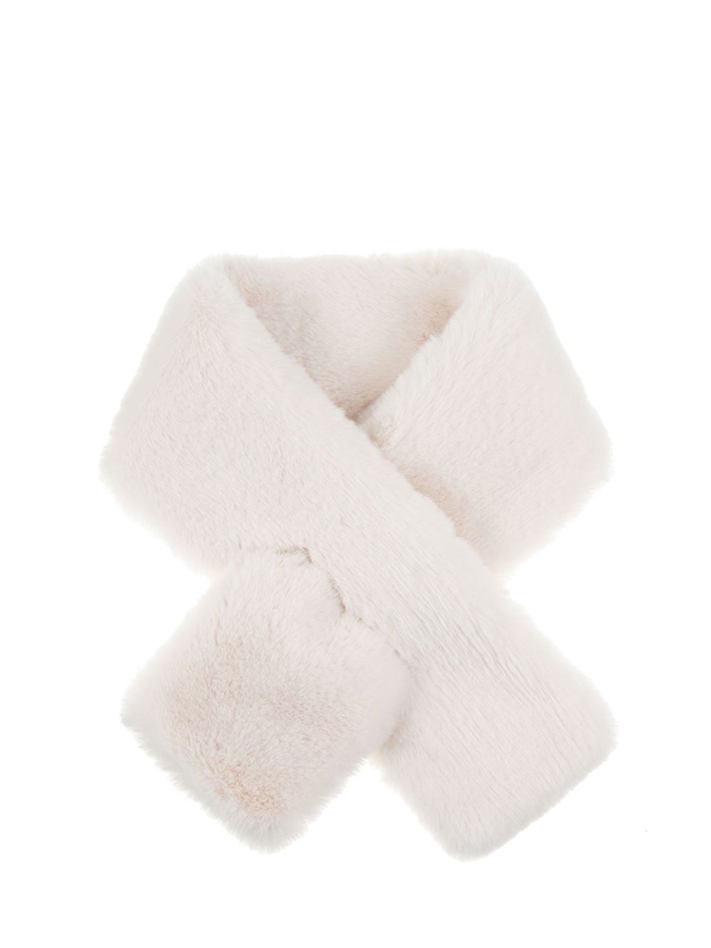 Šal 28 - AM ecco krzno Furro UN - white