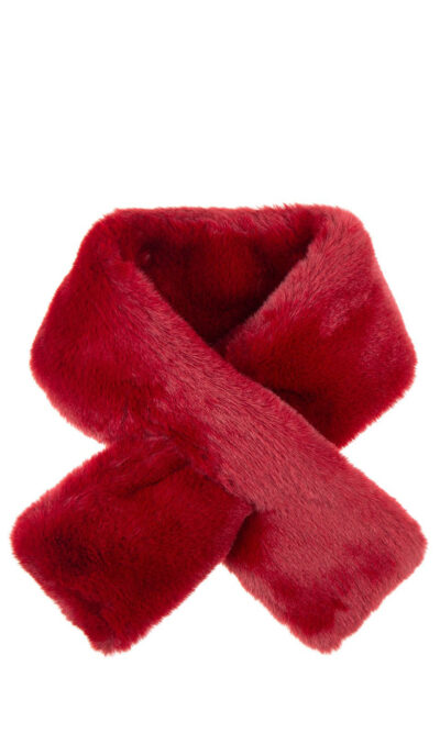 Šal 28 - AM ecco krzno Furro UN - burgundy