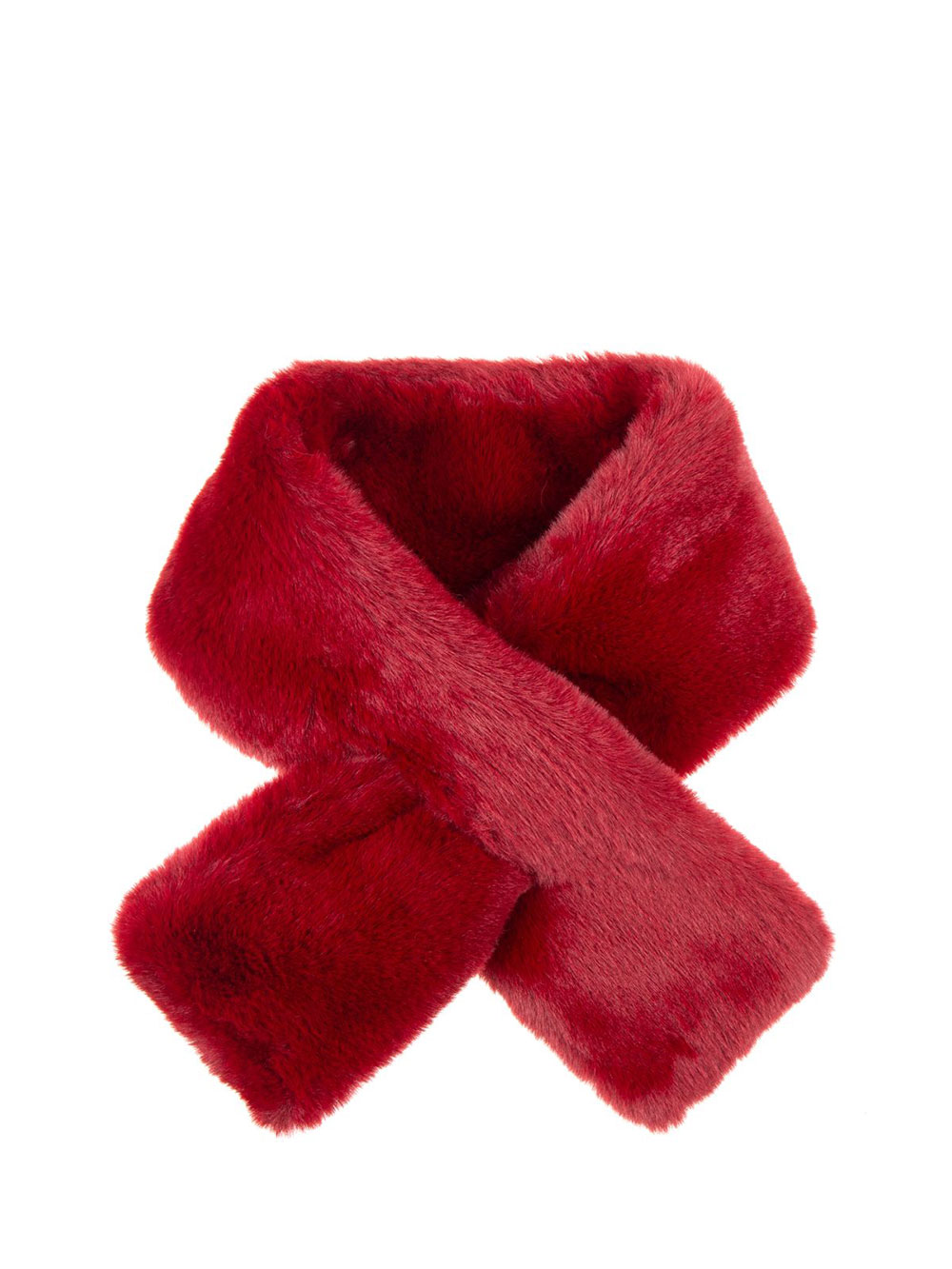 Šal 28 - AM ecco krzno Furro UN - burgundy