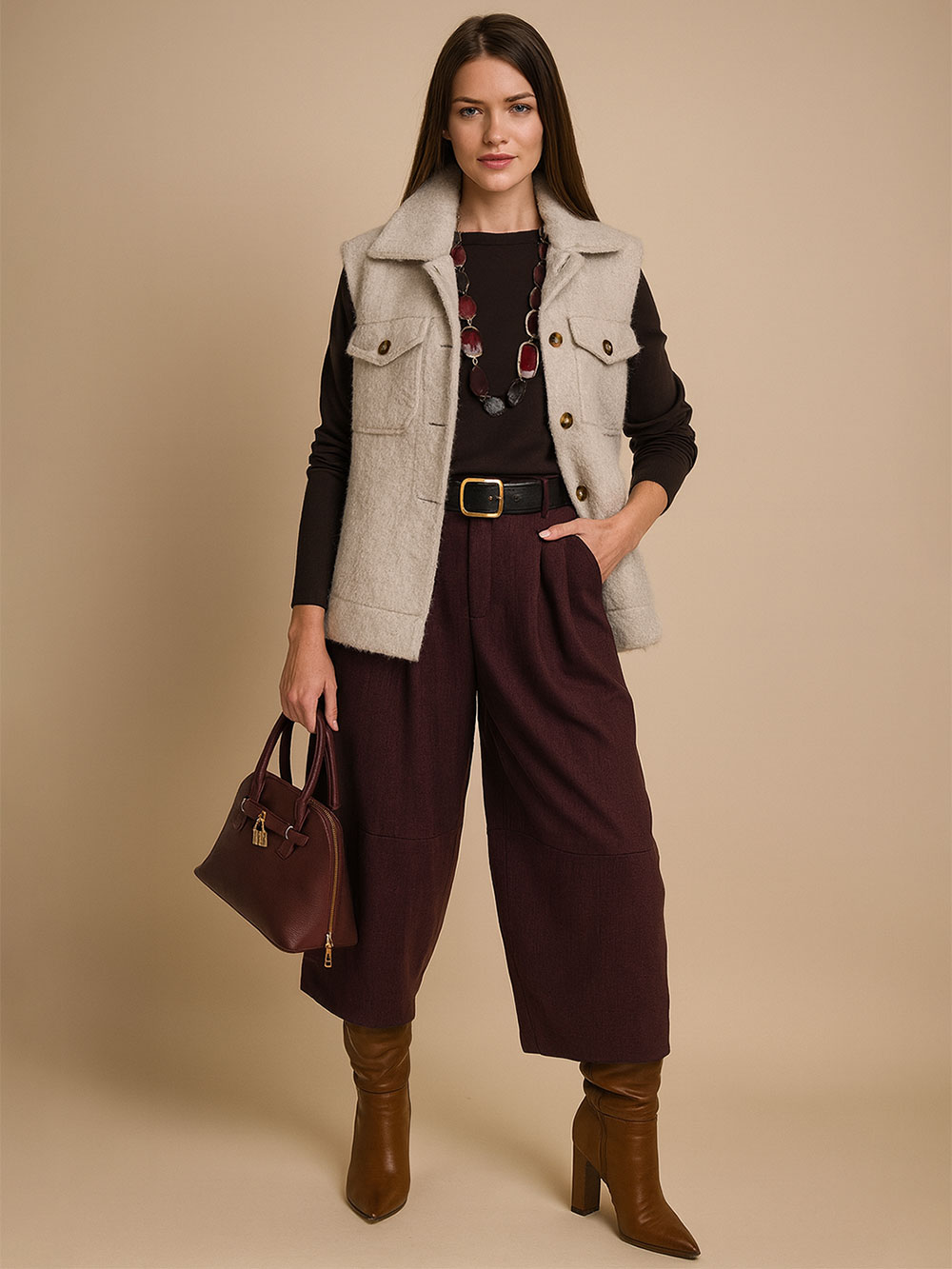 Jakna 48 Cannon - jersey mohair b.r. - beige