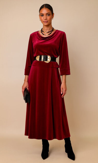 Suknja 37 Sandy - velvet UN - red