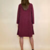 Haljina 40 Salem - jersey plisse UN - burgundy