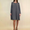 Haljina 40 Salem - jersey plisse UN - grey