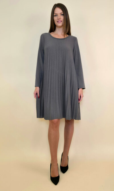 Haljina 40 Salem - jersey plisse UN - grey