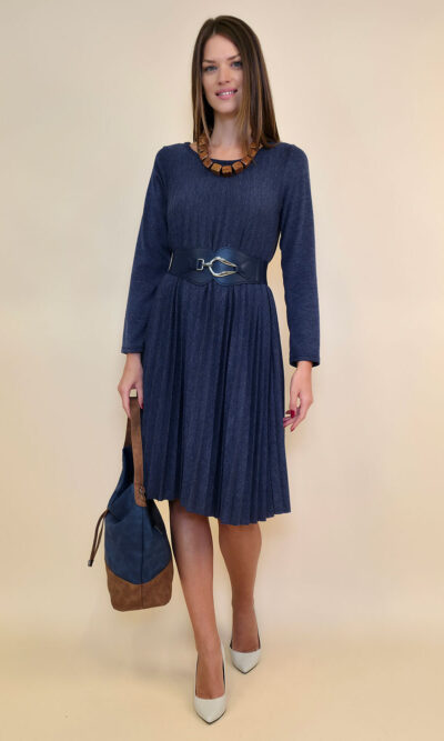 Haljina 40 Salem - jersey plisse UN - jeans