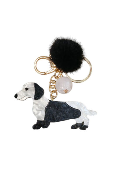 Privjesak 28 - L Dachshund - black/white