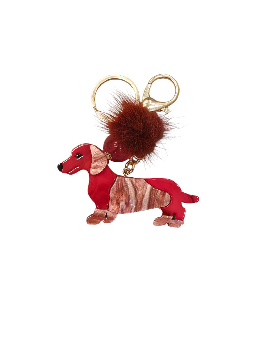 Privjesak 28 - L Dachshund - pink