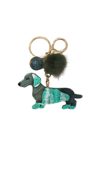 Privjesak 28 - L Dachshund - green