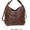 Torba 34 - big side pockets - brown