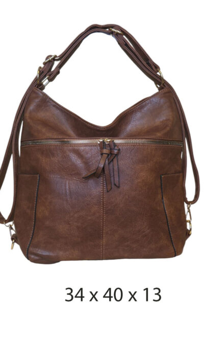 Torba 34 - big side pockets - brown