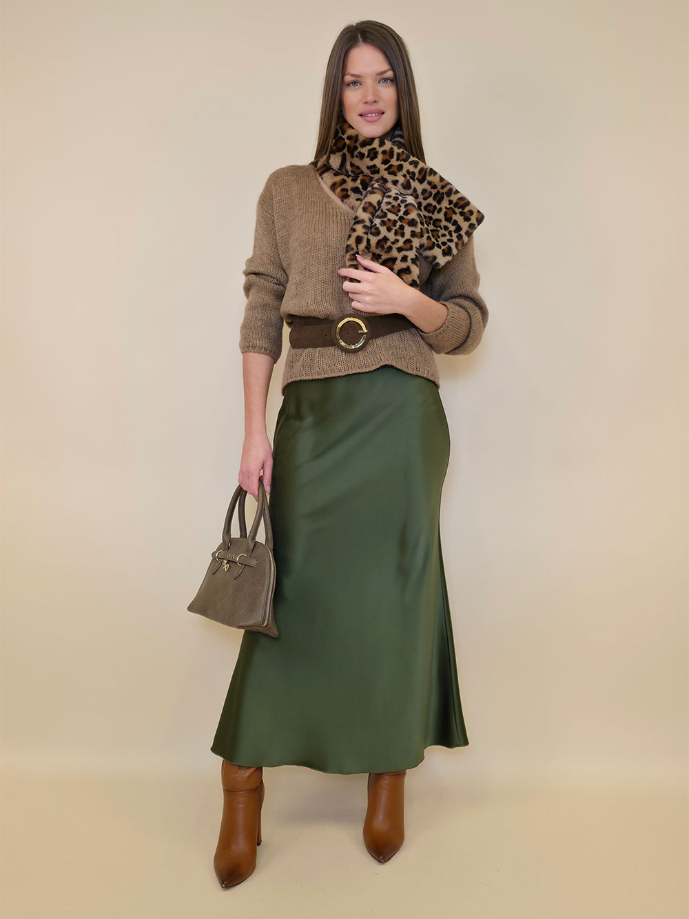 Suknja 48 Osceola - saten UN - military