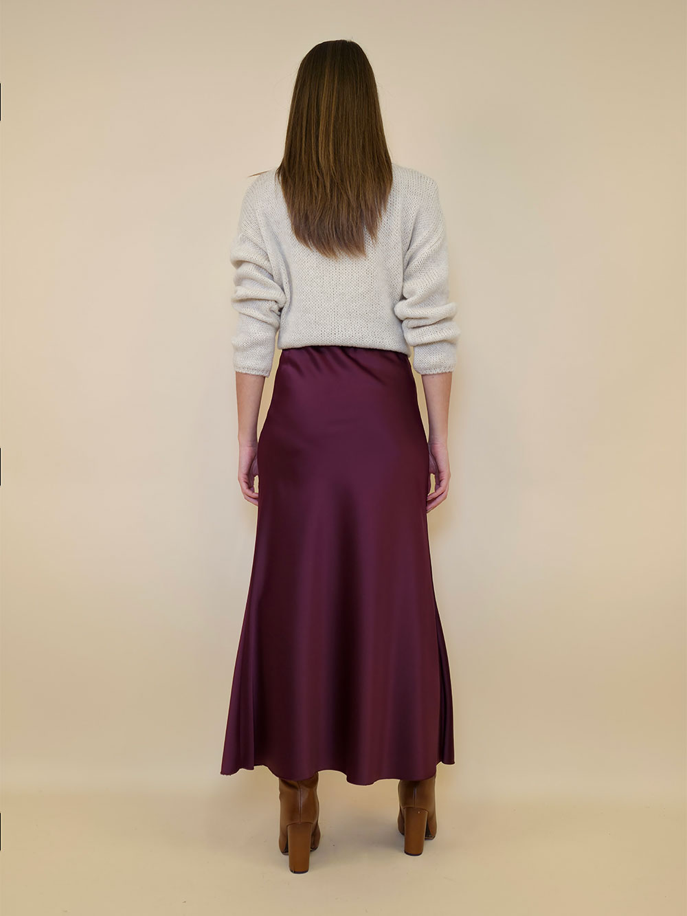 Suknja 48 Osceola - bordo - Slika 2