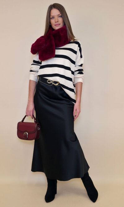 Suknja 48 Osceola - saten UN - black