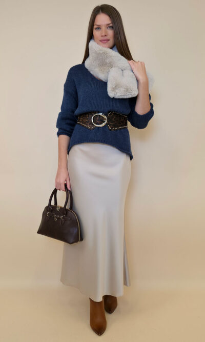 Suknja 48 Osceola - saten UN - beige