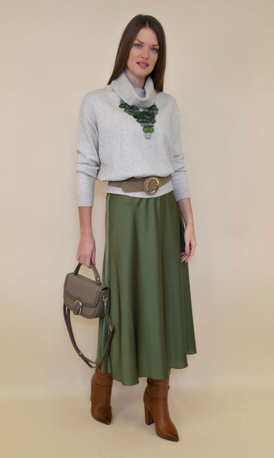 Suknja 48 Osceola/ch - saten UN - military