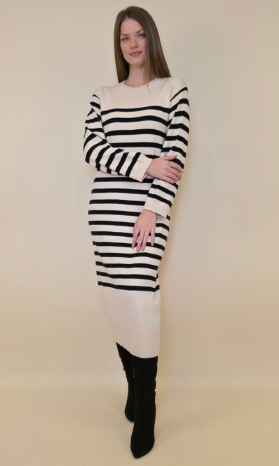 Haljina 56 Arimo - plt crne pruge