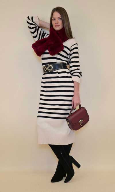 Haljina 56 Arimo - plt crne pruge