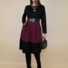 Haljina 56 Salida - jersey bicolor - black/burgundy