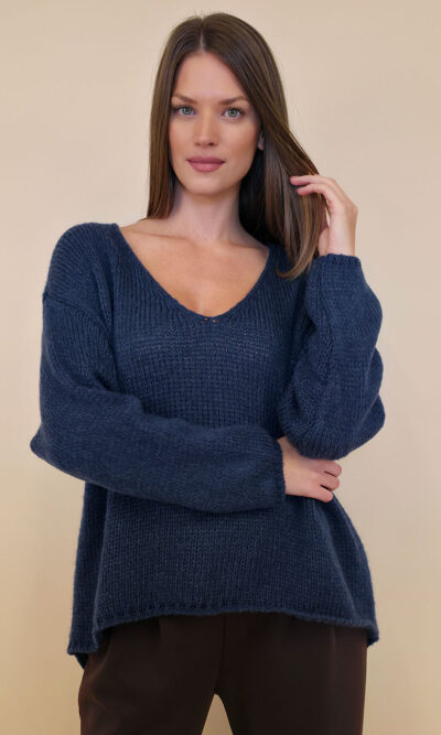 Pulover 36 Garrison - plt UN mohair - jeans