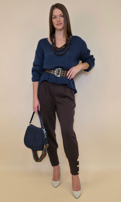 Pulover 36 Garrison - plt UN mohair - jeans