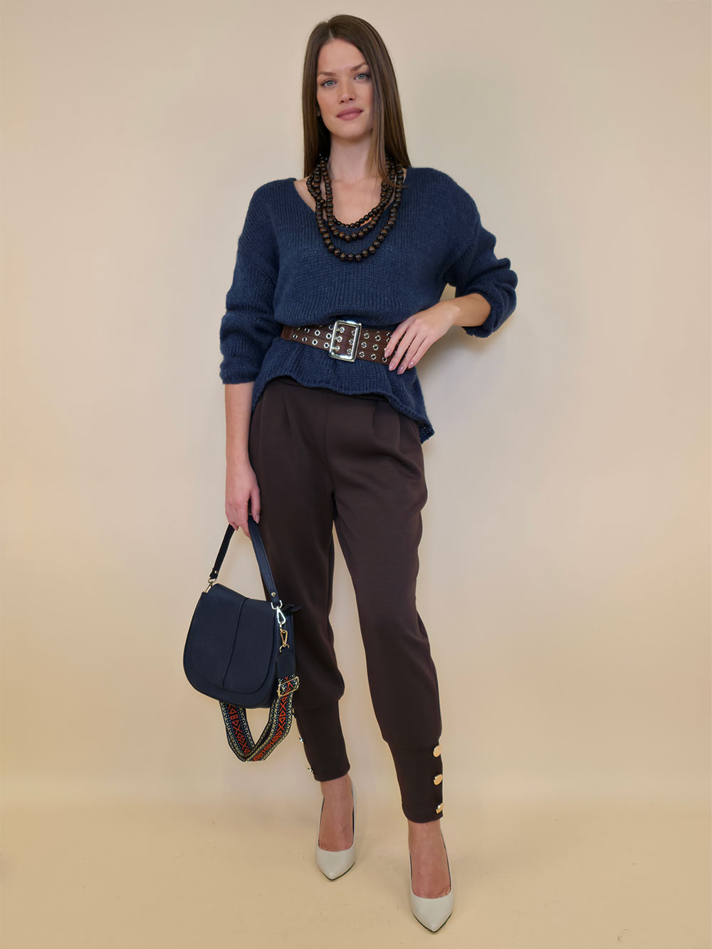 Pulover 36 Garrison - plt UN mohair - jeans