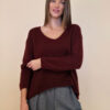 Pulover 36 Garrison - plt UN mohair - burgundy