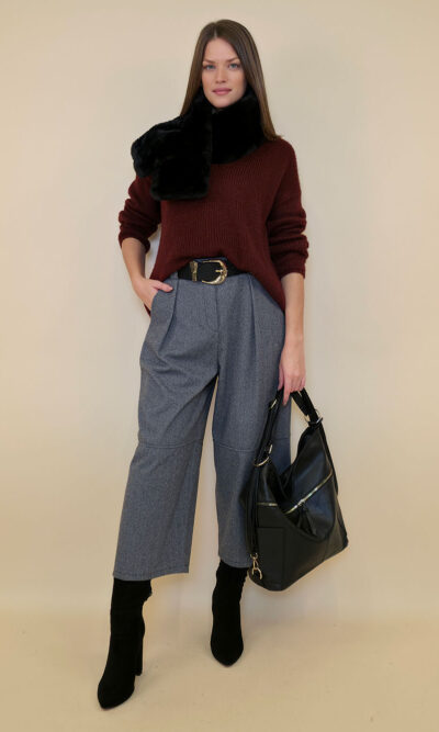 Pulover 36 Garrison - plt UN mohair - burgundy