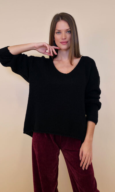 Pulover 36 Garrison - plt UN mohair - black