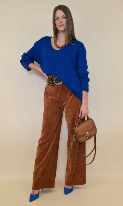 Pulover 36 Garrison - plt UN mohair - royal