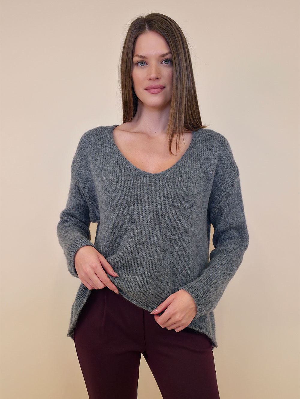 Pulover 36 Garrison - grey - Slika 2