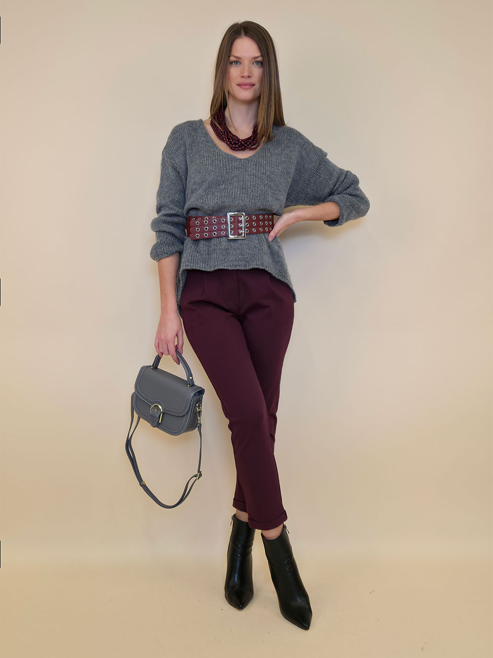 Pulover 36 Garrison - plt UN mohair - jeans