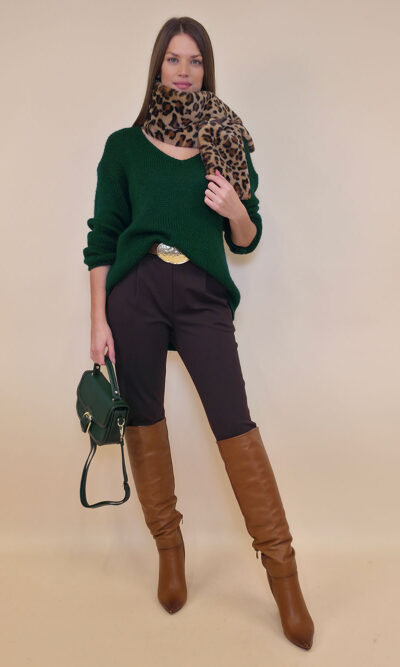 Pulover 36 Garrison - plt UN mohair - b.green